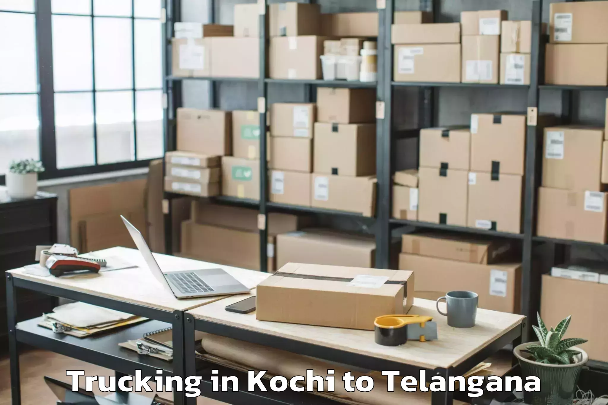 Top Kochi to Vemsoor Trucking Available